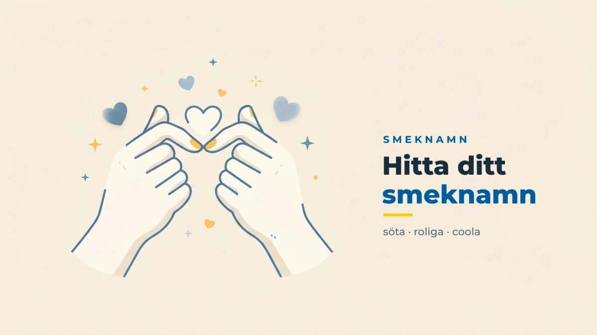 Hitta ditt smeknamn – söta, roliga och coola smeknamn