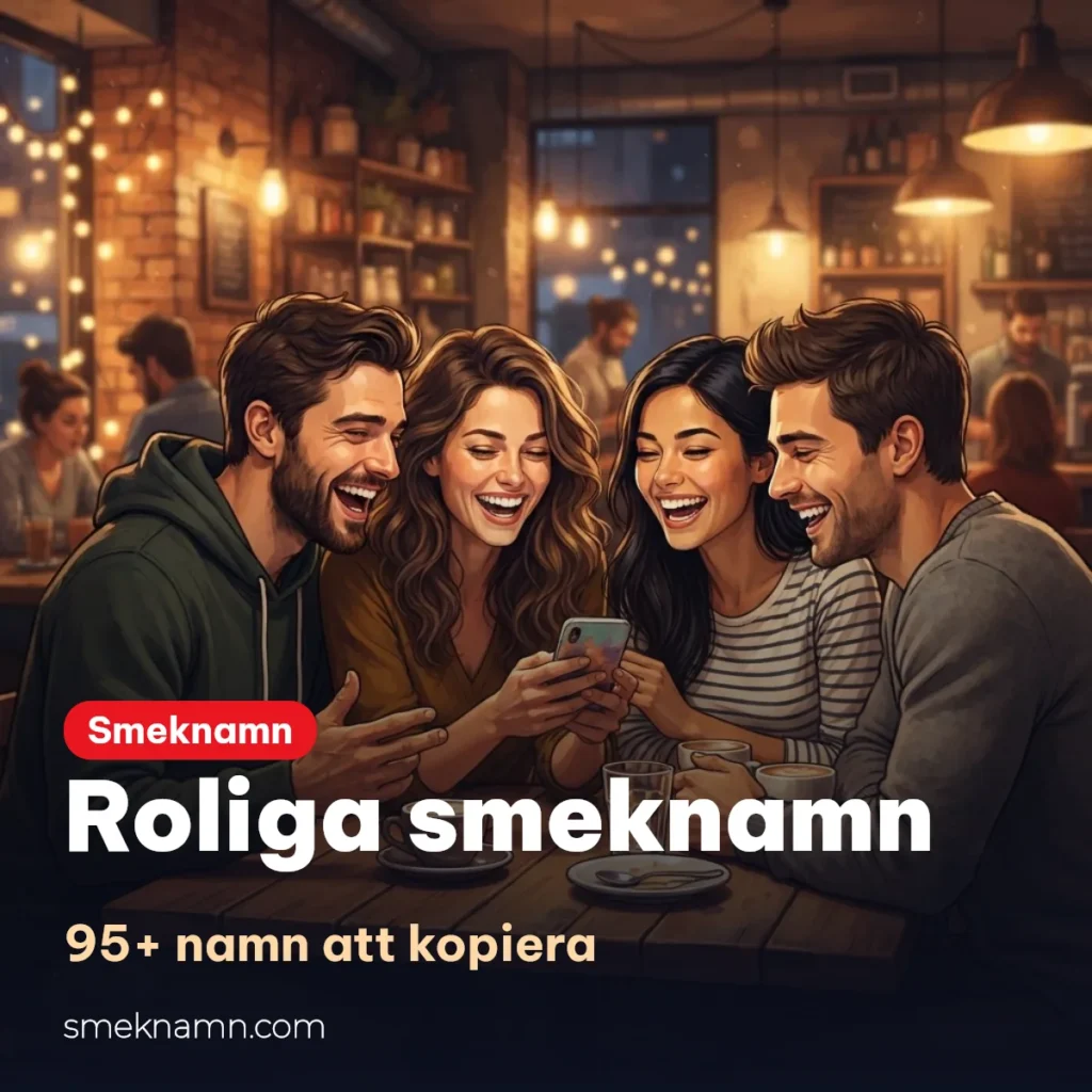Roliga smeknamn till kompisar att kopiera