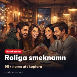 Roliga smeknamn till kompisar att kopiera